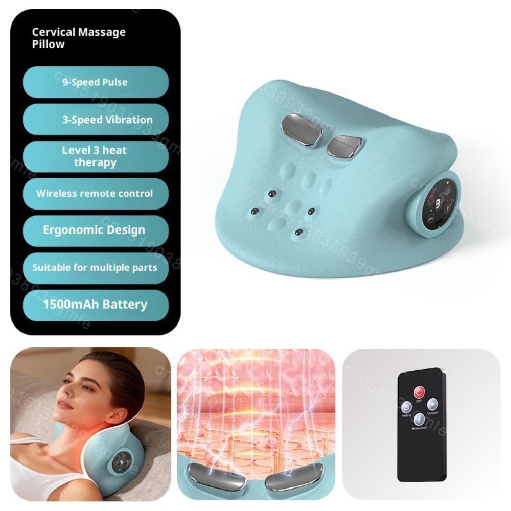 

Electric Neck Massage Pillow Ems Pulse Cervical Traction Relax Heating Cervical Chiropractic Traction Pillow Warm Massage