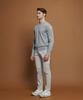 PANICALE Light Grey Viscose Blend Round Knit