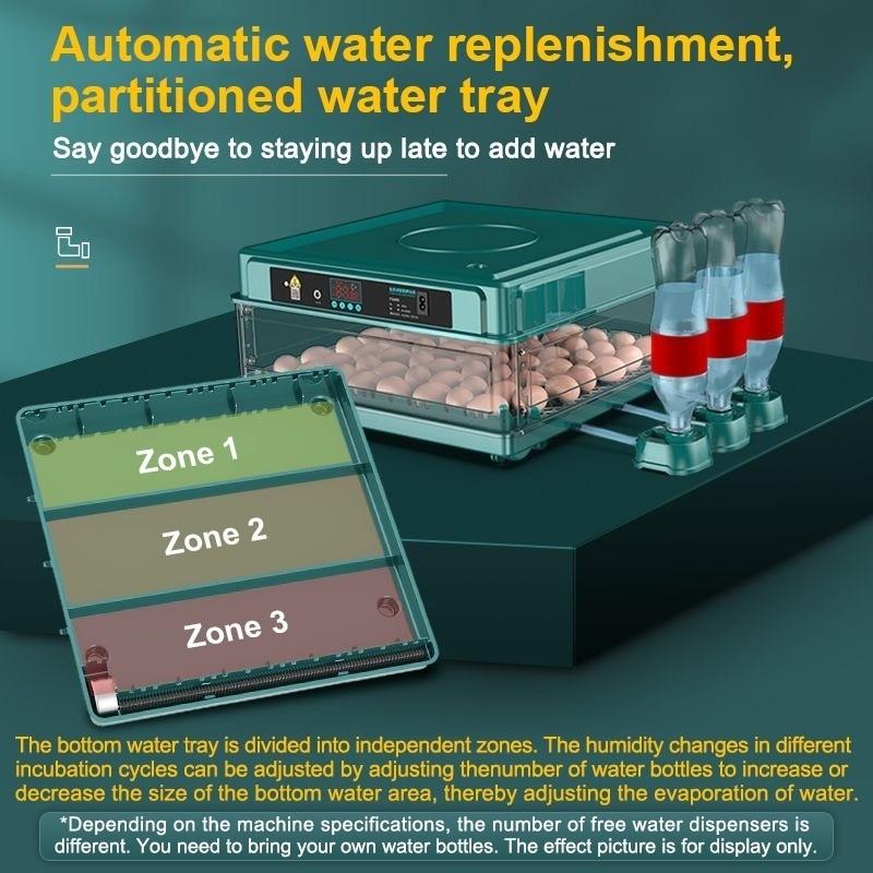 12/24/48/64/130 Eggs Automatic Incubator Thermostatic Chicken Hatching Machine Multifunctional Farm Egg Hatcher