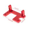 Remote Control Tractor Truck Steering Servo Mount Aluminum Alloy Steering Gear Holder for 1/14 Scale RC Car