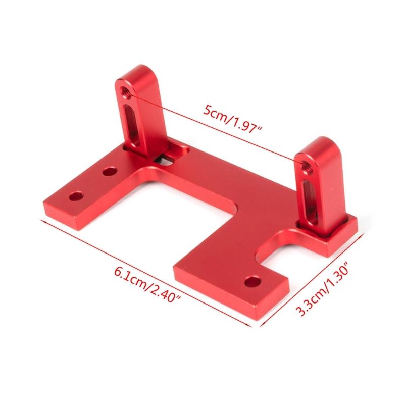Remote Control Tractor Truck Steering Servo Mount Aluminum Alloy Steering Gear Holder for 1/14 Scale RC Car
