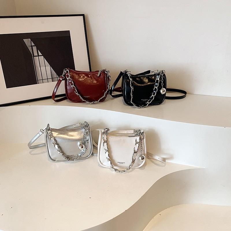 PU einfarbige Umhängetasche für Damen  Reißverschluss  Taschen  Geldbörse  Schultertasche  weich  elegant  hochwertig  modisch  trendig