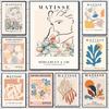 Henri Matisse Poster Flower Canvas Painting Art Nordic Leaf Posters Prints Wall Pictures for Living Room Home Decor Unframed