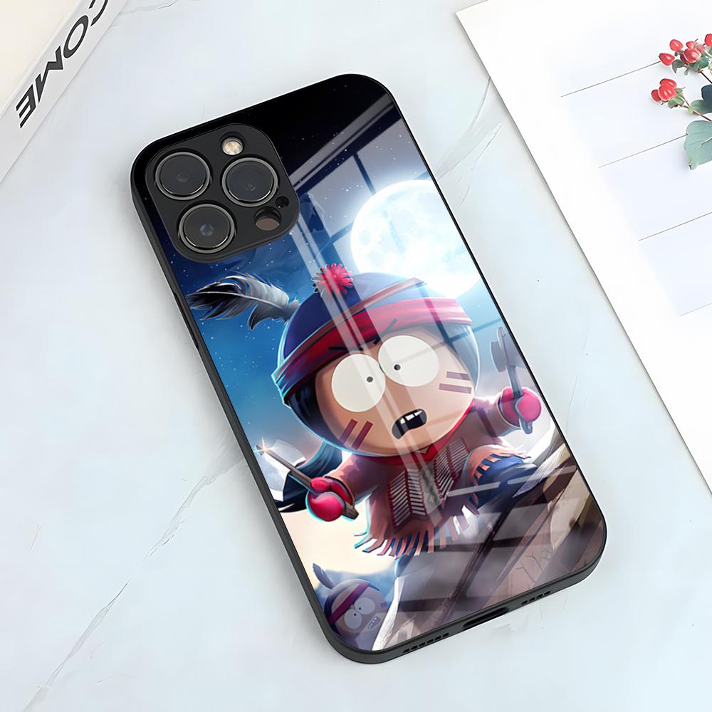 Cool South Park Phone Case For IPhone 17 Pro Max 15 Pro 16 14 Plus 12 13 Mini 11 Pro Shockproof Glass Cover