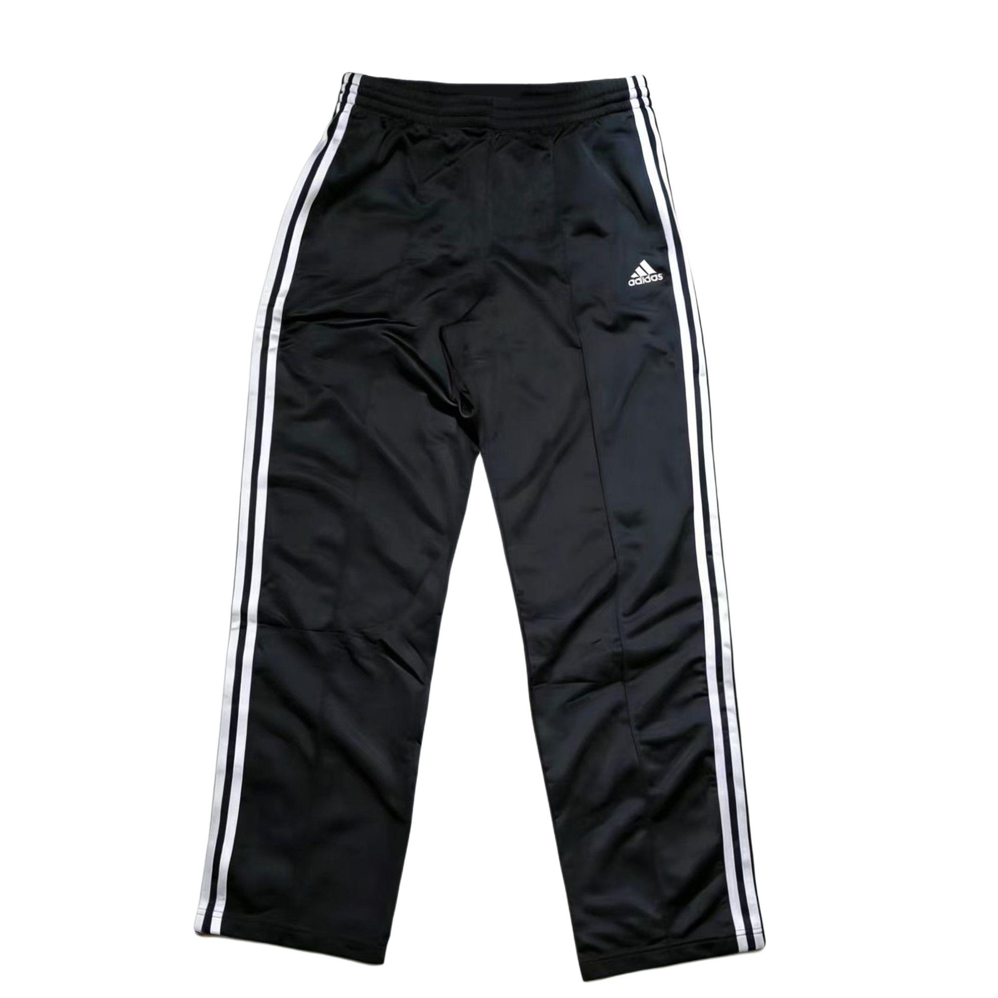 Adidas Striped Loose Fit Straight Leg Casual Knit Sports Pants Men bottoms AA0961 3XL