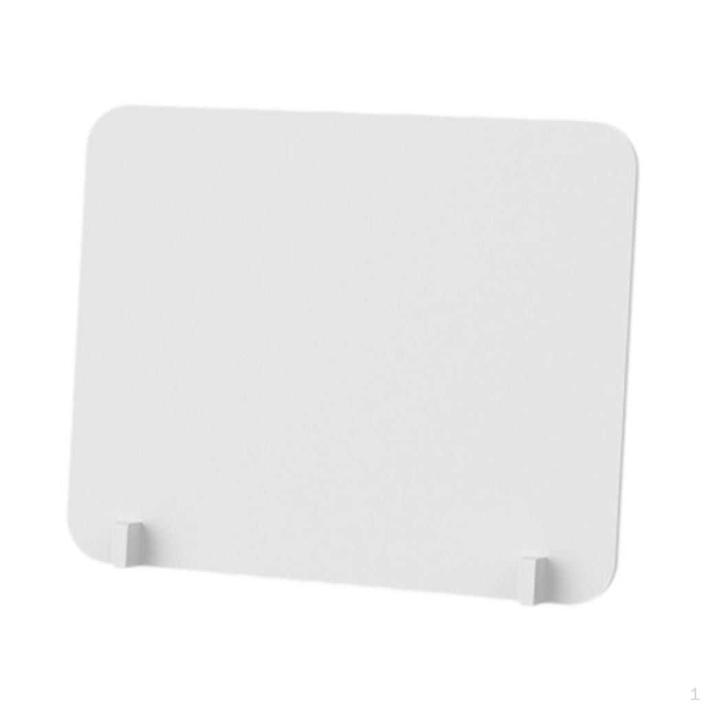 Desk Divider Panel with Clamps for Computer Workspaces Freestanding Shield