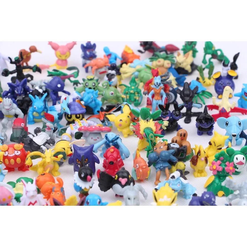 144pcs Pikachu Action Figure Toys Mini Figures Model Toy Pikachu Anime Doll Birthday Christmas Gifts Figurines Twisted Models