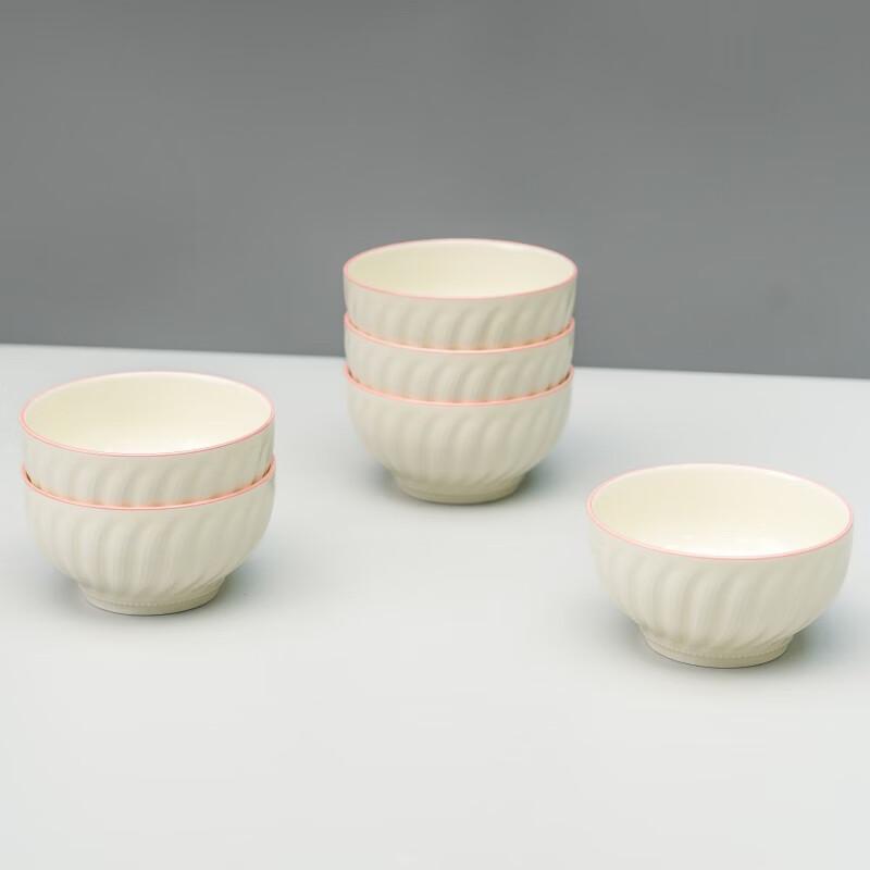 Haoya Jingdezhen Underglaze Ceramic 4.5-inch Rice Bowl Set