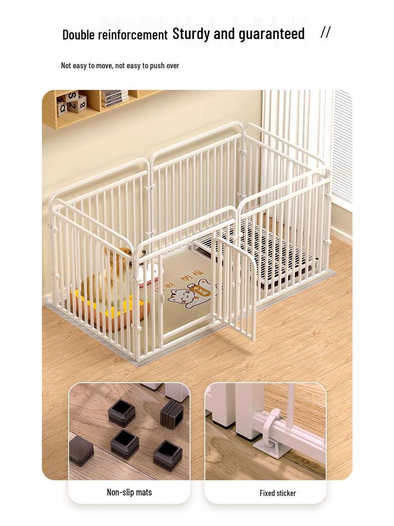 Foldable Dog Fence & Bed for Small to Medium Breeds - Corgi, Teddy, Bichon