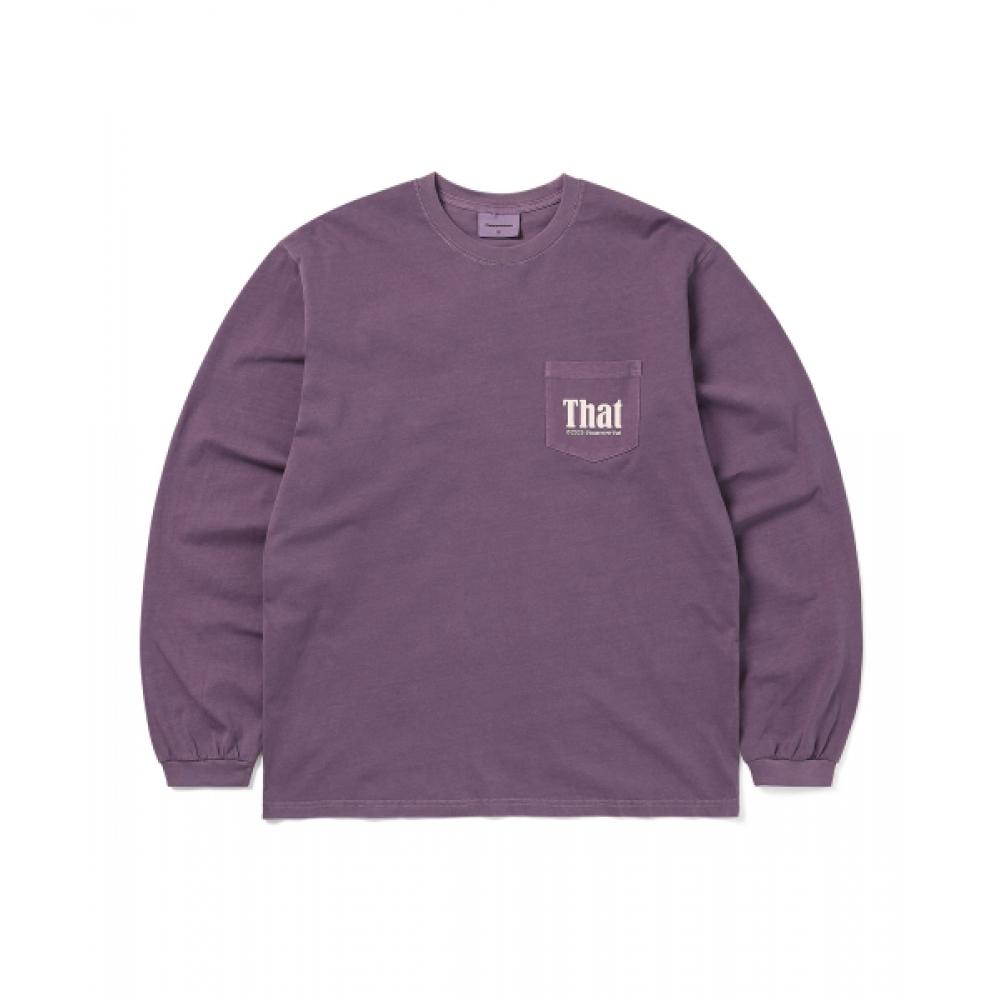 ThiSiSneverThat That Pocket L S Tee purpLe L