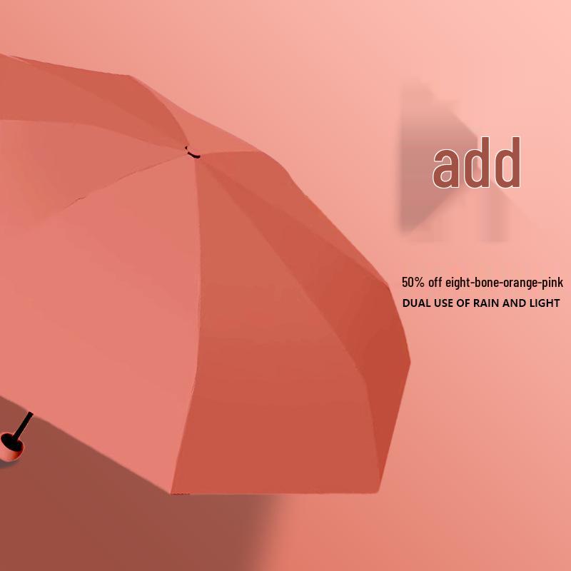 Compact Women's Umbrella with UV Protection and Black Coating – Dual-Use for Sun and Rain