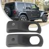 High Quality Car Accessories Car Light Cover Light Cap 1 Pair ABS Black Fog Lamp Bezel Fog Light Front Bumper For JEEP
