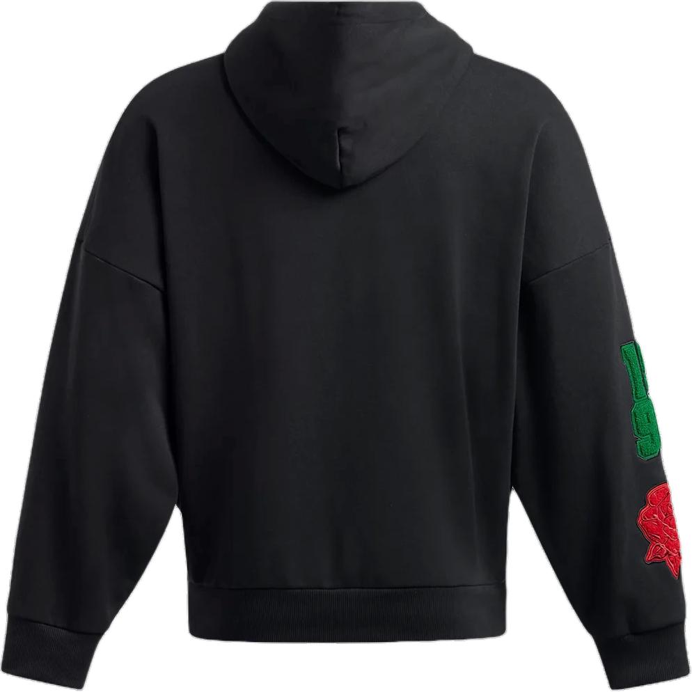 Under Armour Icon Logo Bestickt Vintage Sport Hoodie Herren Hoodies Schwarz 1389262-001