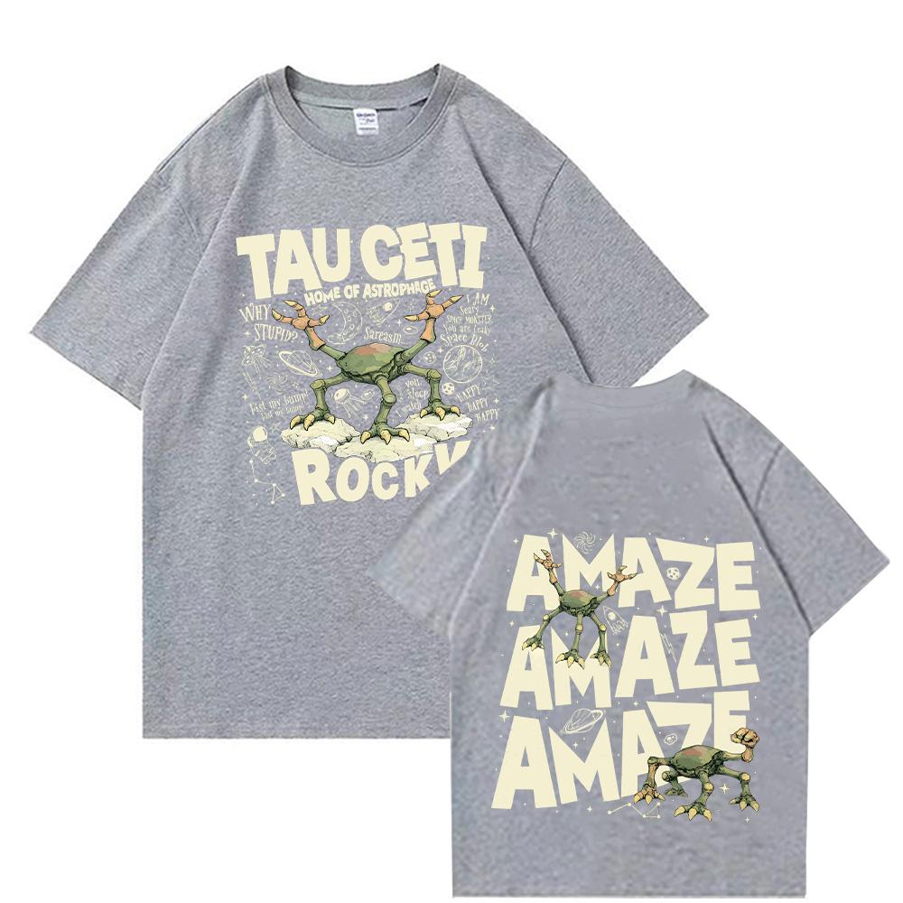 2026 Project Hail Mary Ryland Grace Rocky Graphic 100Cotton Unisex Shirt Summer New Fashion Unisex Oversized Tshirt Fan Gift