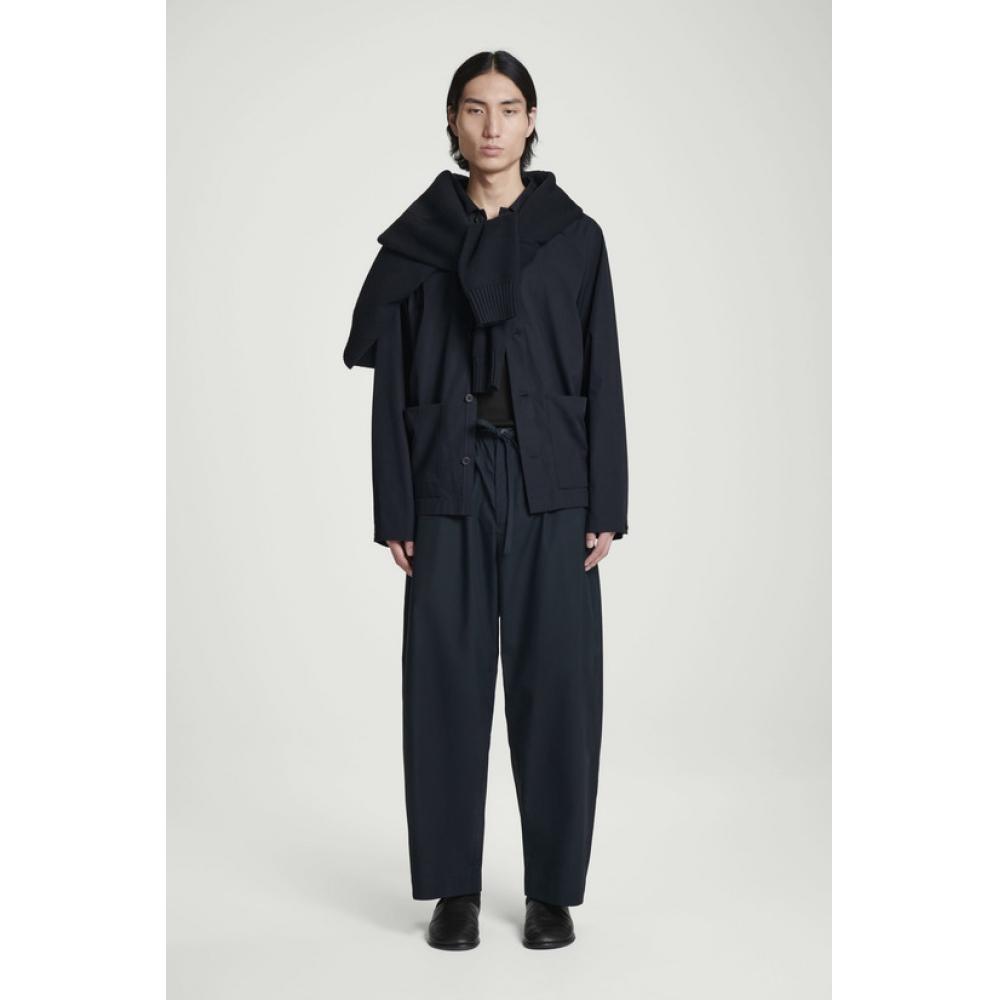 

Cos Japan брюки-бочки с завязками на талии navy/46