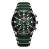 New Sport Watches for Men Fashion Silicone Stainless Steel Quartz Watches Waterproof Chronograph Wrist Watches
