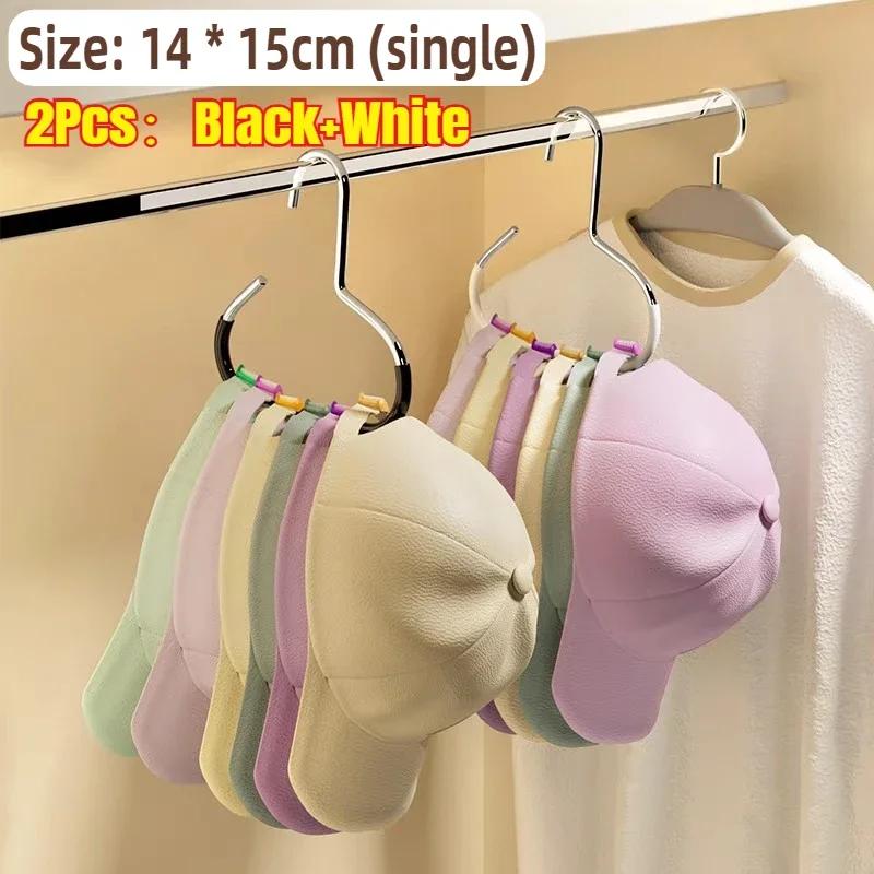 Tie Hanger Multifunction Hooks Circle Ring Hat Hanger Non-marking Non-slip Hat Storage Hook Scarf Towel Tie Hanging Rack