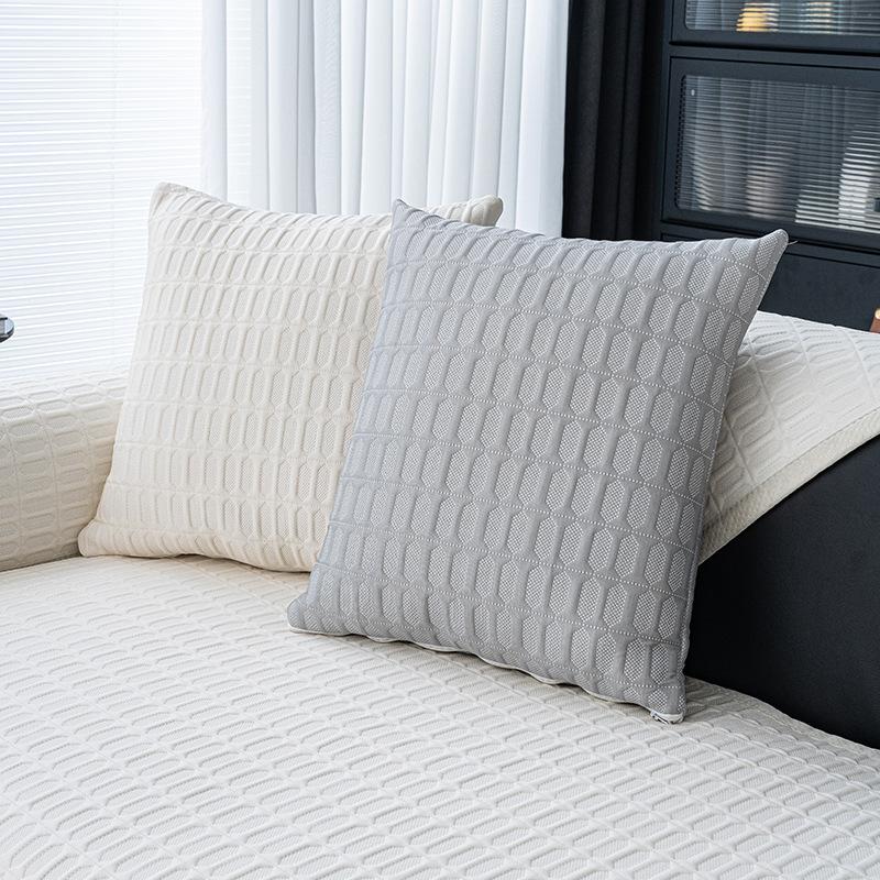New Cool Doudou Ice Silk Sofa Seat Cushion Summer Non-Slip Mat Sofa Cover Solid Color Cool Sofa Cushion