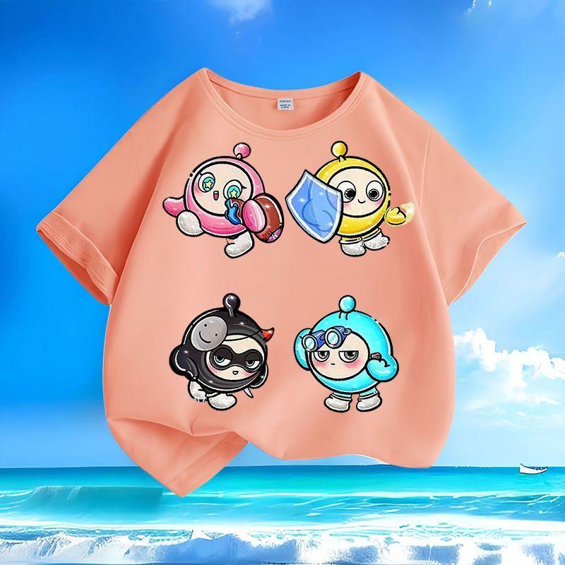 

Children s Fashionable Egg-shaped Party T-shirt, Summer Casual Top for Boys and Girls 160
