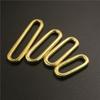 2pcs Molded Cast Solid Brass Oval Loop Ring Buckle Leather Craft Bag Luggage Shoulder Strap Webbing Belt Strap Keeper