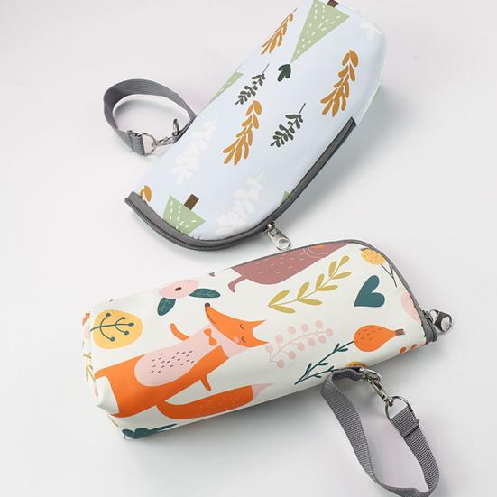 Torba Izolacyjna na Butelkę dla Niemowląt Przenośny Podgrzewacz do Butelek Termiczny Pouch do Przenoszenia Butelek dla Niemowląt ze Paskiem