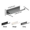 Wall Mounted Roll Paper Storage Rack Space Saving Towel Bar Rack Cling Film Storage Rack  Bathroom
