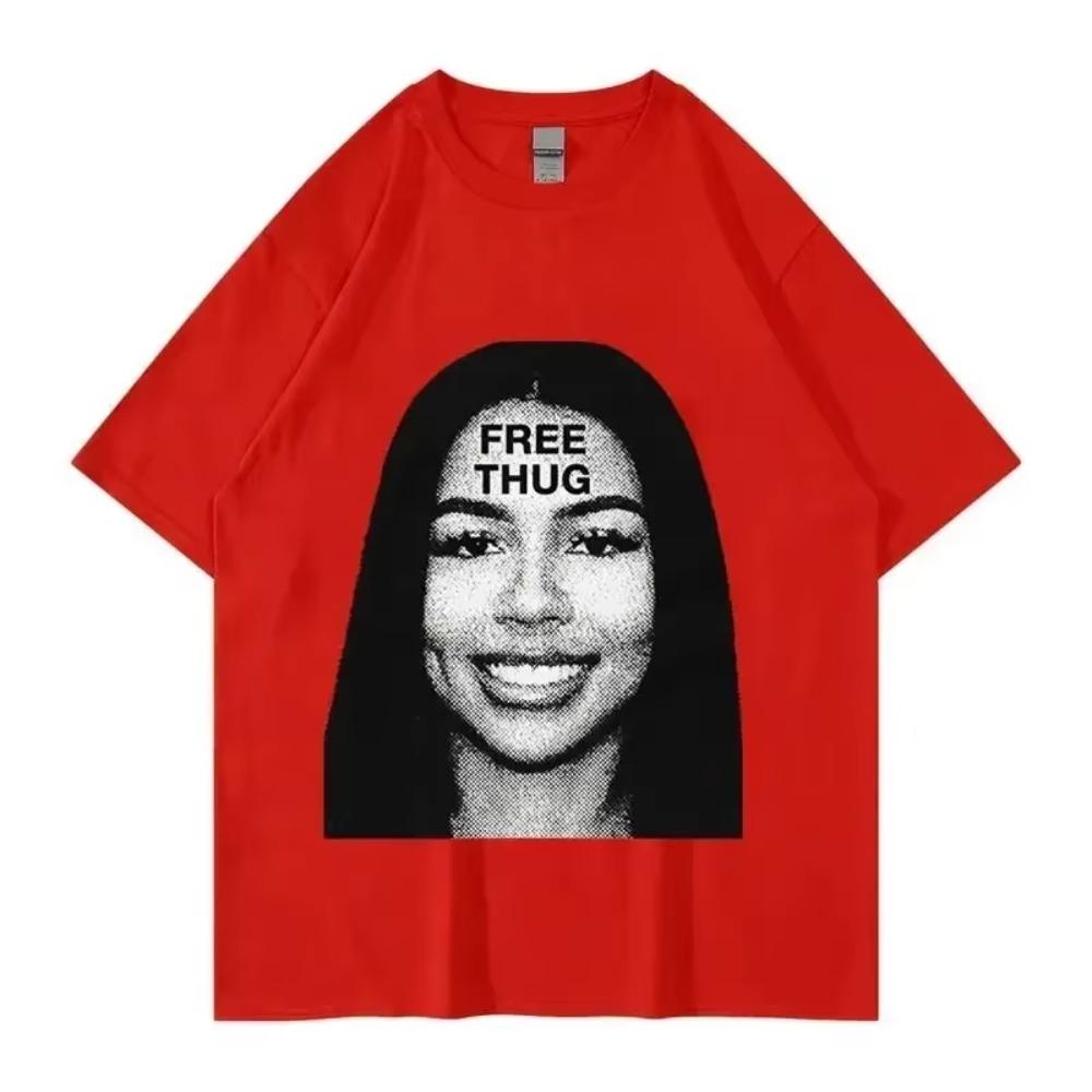 Summer Men Women Cotton T-Shirt Rapper Young Thug Slime Tops Tees Male Fashion Trend Short Sleeve Clothing Harajuku Streetwear