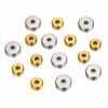20pcs 4-10mm Gold Stainless Steel Flat Round Bead Loose Spacer Beads for DIY Bracelet Necklace Jewelry Making Wholesale