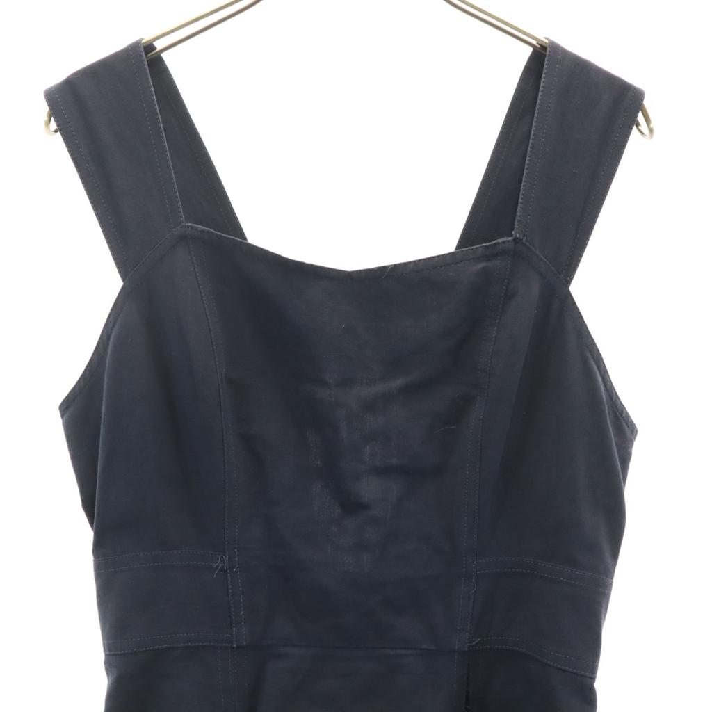 PUBLIC TOKYO Made In Japan Linen Blend Cami One Piece F Navy Women Used