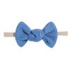 Tie Children'S Bow Headband Solid Color Knitted Waffle Baby Baby Headband Hair Accessories 2526