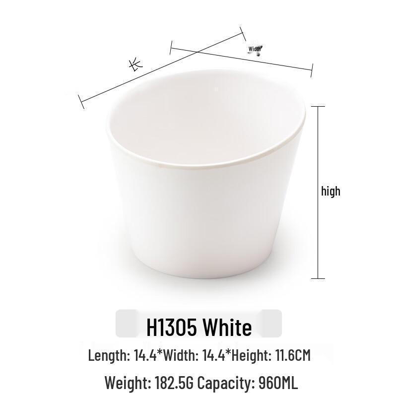 A5 Melamine Slanted Condiment Bowl