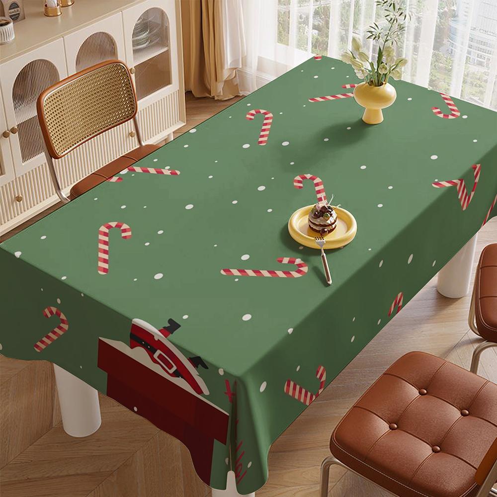 Weihnachtliches Dekorationstischtuchküche Restaurant Tischdecke Outdoor Picknicktischdecke Feiertags-Partydekoration