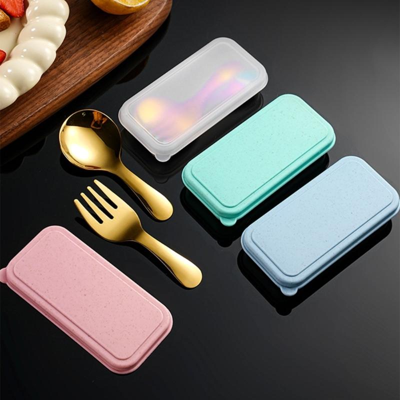 Portable Stainless   Spoon Fork Set Ideal For Picnics Office Dorm Dishwasher Safe