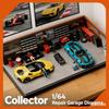 Collector 1:64 Repair Workshop Miniature Scene Stercopic Architectural Model Car Model Storage Display