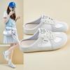 Baotou Half Slippers Women's Outer Wear 2025 Summer New Casual One-pedal Lazy Shoes Non-slip Without Heel Little White Shoes
