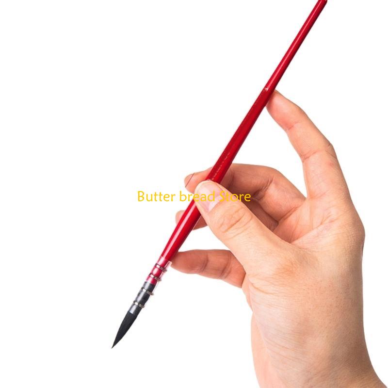 W89C Watercolor Paint Brush Nylon Bristles Paint Brush Fine Detail Paint Brush for Acrylic Gouache Oil Painting Model Drawing