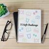 75 Day Challenge Planner Twin Coil Binding Daily Planner Diet Workout Reading Tracking Planner Journal Notebook 21x14cm