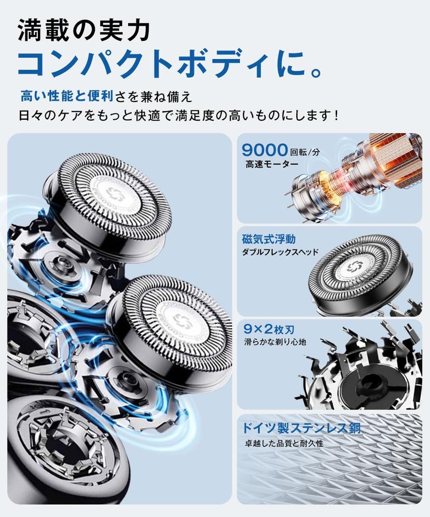 Mets Electric Compact Rotary Perfect for IPX7 Includes Storage Perfect for Business Gift for Men Replacement Blades Men's Shaver, Shaver, Lightweight,