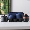 Light Luxury Hand-painted One Pot Three Cups High-end Travel Tea Set Portable Set Teapot Teacup Business Commemorative Gift