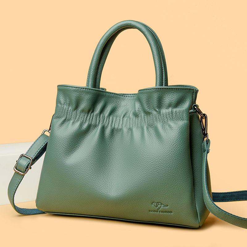 Fashionable Women's Handbag Cloud Pleated Single Shoulder Crossbody Bag Large Capacity