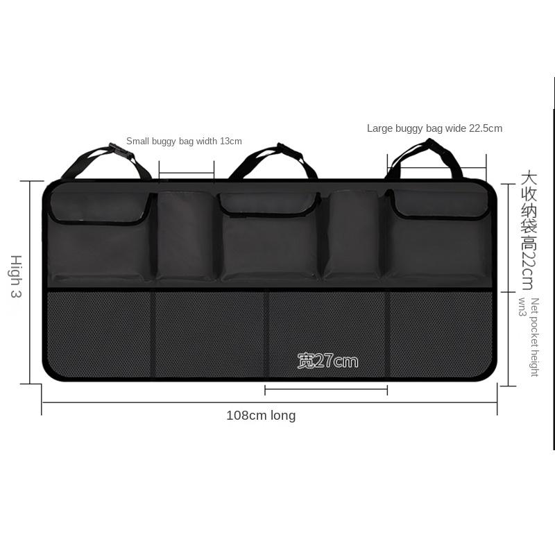 Large Upgrade Auto Storage Organizer Car Trunk Bag Universal Large Capacity Backseat Storage Bag Trunk Cargo Mesh Holder