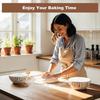 3 Pcs Bread Proofing Bowl Covers, Reble Bowl Covers for Bread Proofing, 9/10/13 Inches Basket Linen Cloths Cover, Elastic Linen Breads Proofings