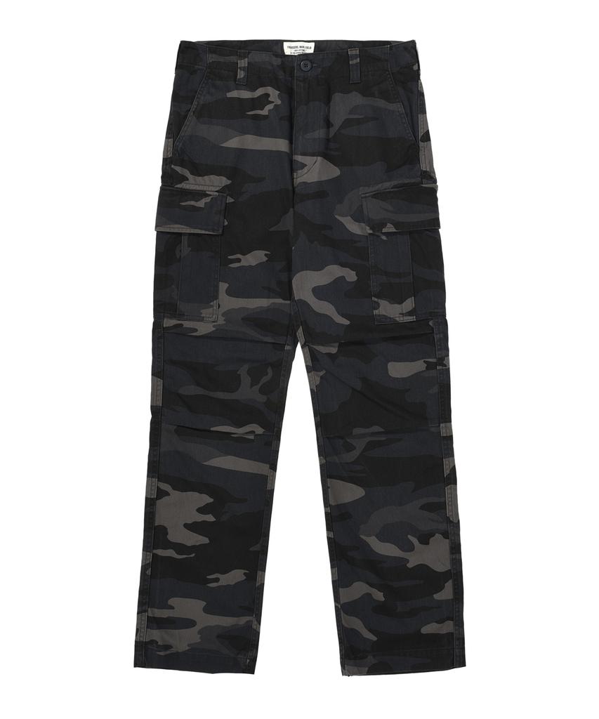 Abilegseu Basic Washed Chino Cargo Pants / 7832910002 Gray Camo