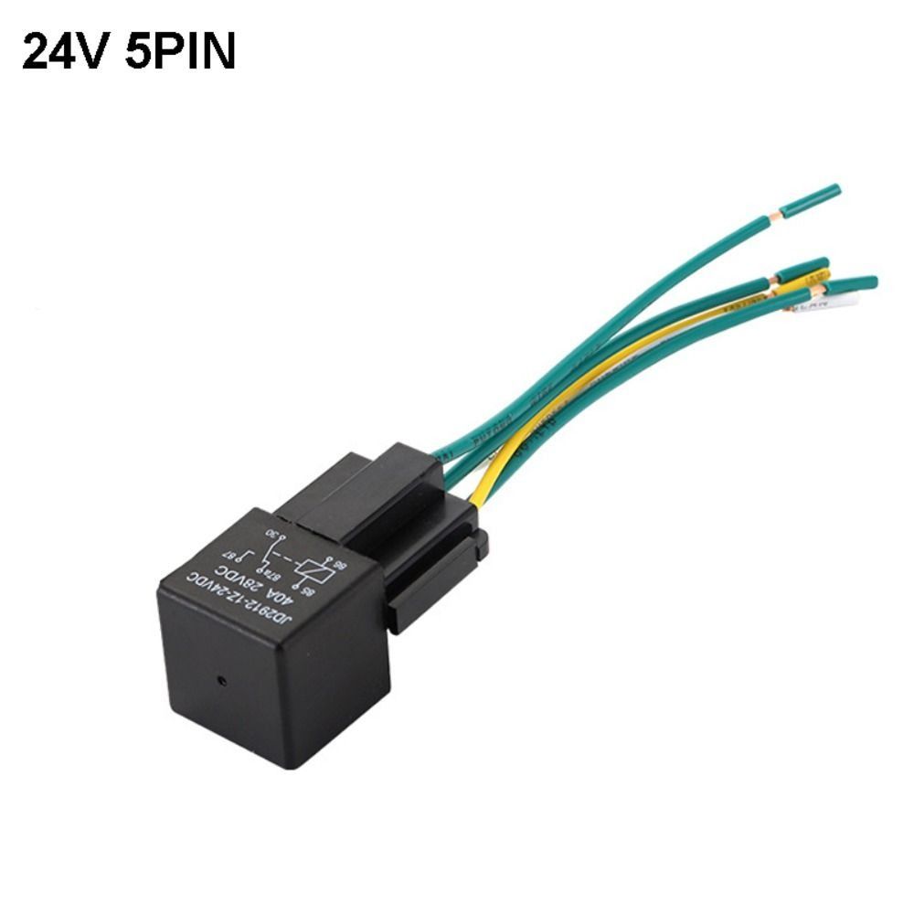 5 Pin Automotive Relay 12V 24V Normally Closed Relay Auto Accessories Car Fused Relay