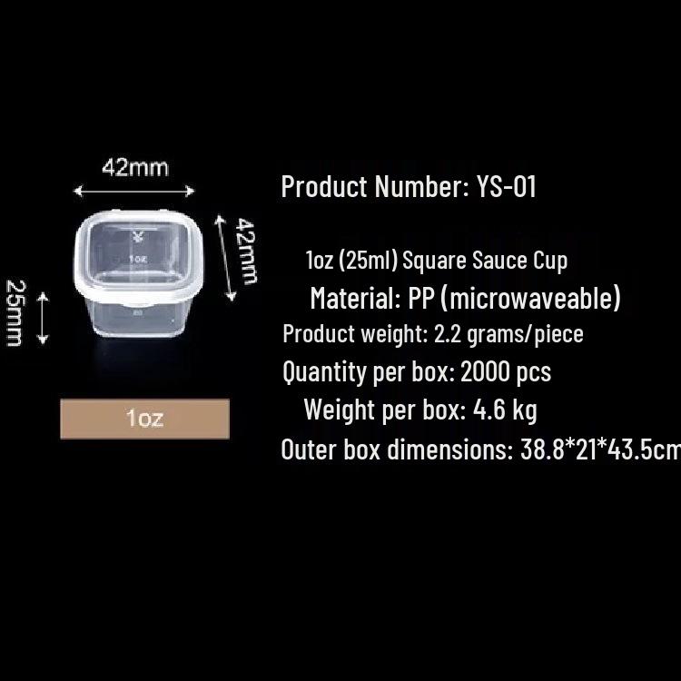 Disposable Sealed Lunch Box with Fruit Scent and Sauce Cup 1000 pcs/box