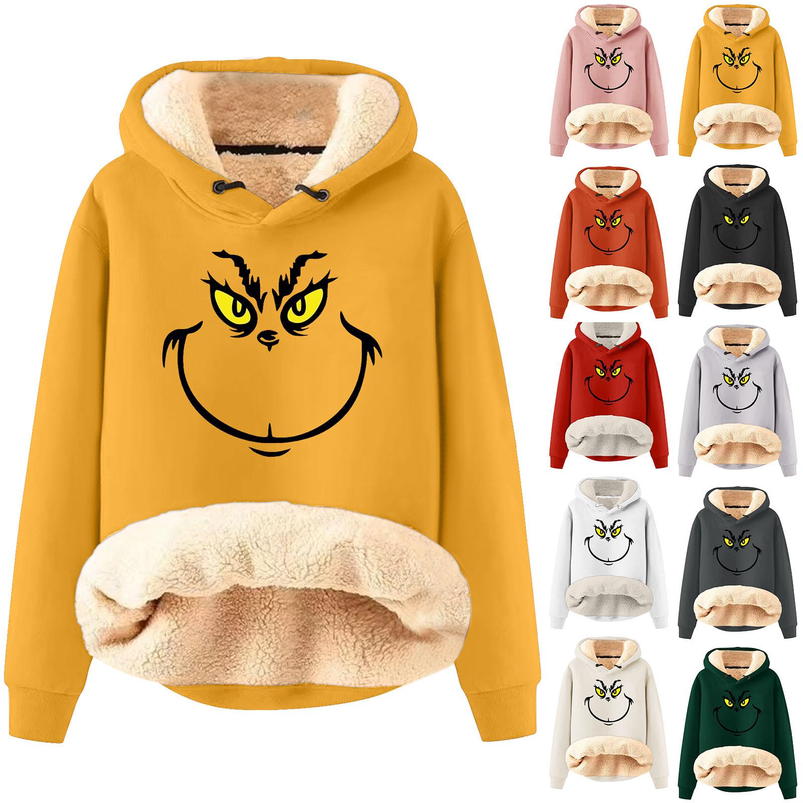 

Женский модный плюшевый и утолщенный теплый свободный пуловер с капюшоном с капюшоном