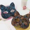 Animal Cat Face Masks Flower Half Face Mask Cute Halloween Masquerade Mask  Performance Props