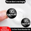 8/12 Peças Almofada Amortecedora de Choque de Porta com Logotipo de Carro Gaxeta Adesivo Para Lexus UX RX300 LX470 NX300 ES300h IS300h GS300 IS350 IS200 NX GX460