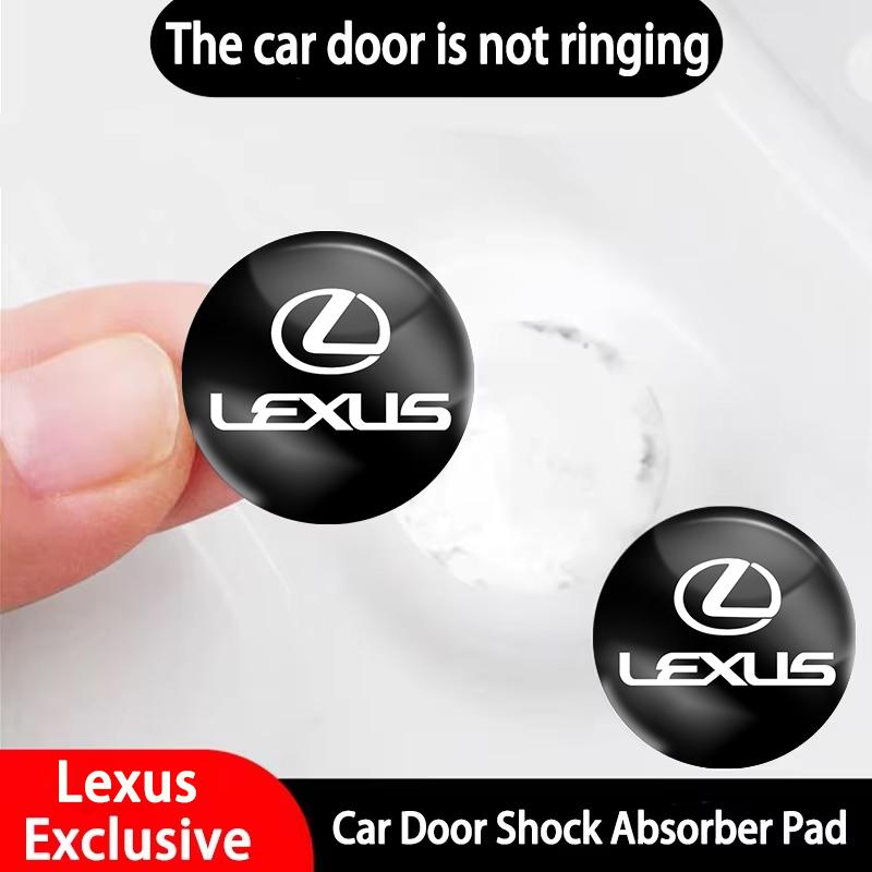 8/12Pcs Car Logo Door Shock Absorbing Pad Gasket Sticker For Lexus UX RX300 LX470 NX300 ES300h IS300h GS300 IS350 IS200 NX GX460