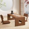 Foldable Tatami Coffee Table - Low Bamboo Floor Table